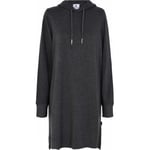 JBS of Denmark Bamboo Hoodie Dress Mörkgrå Small Dam