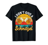 I Don't Give A Schnitzel vintage Christmas, Beer lovers T-Shirt