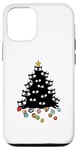 Coque pour iPhone 12/12 Pro Arbre à chat pour chats de Noël