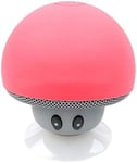 Enceinte Champignon Bluetooth pour XIAOMI Mi 9T Pro Smartphone Ventouse Haut-Parleur Micro Mini (Rose)