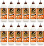 12x Gorilla Wood Glue Indoor Outdoor Water Resistant Strong Bond Adhesive 1L