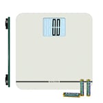 Salter Max Digital Bathroom Scale – Supersize LCD Display, 250 kg Capacity, Large Platform, Easy Read, Carpet Feet & Batteries Included, Kg/lbs, Instant Readings, Weight Measurements, White