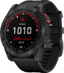 fenix 7X PRO Solar Gray / Black Silicone Band