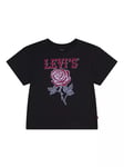 Levi's Kids' Western Rose Oversized T-Shirt, Black