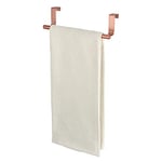 iDesign Over Door Towel Rail, Small Towel Rack Holder for Kitchen, made of Copper