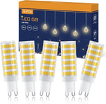 TASMOR G9 LED Bulbs 7W, Warm White 3000k, LED Bulbs G9, Equivalent to 70W Halogen Bulbs, No Flicker, Non-Dimmable, Energy Saving LED Light Bulbs, 700LM, AC220-240V, 5 Packs