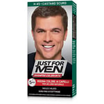 Just For Men Colorant en gel, teinte semi-permanente pour homme, look naturel, sans ammoniaque, marron foncé