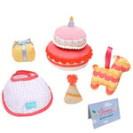 Manhattan Toy 160970 Collection 6 Piece Baby Birthday Party Playset for 30.48cm and 38.1cm Stella Dolls, Multicolour