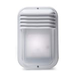 FAMATEL – Applique Ecoled | IP44 | E-27 | 18W | Diffuseur thermoplastique | Vertical blanc