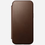 Nomad Modern Leather Folio (iPhone 16 Pro) - Mörkbrun