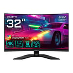 31.5" Gigabyte M32UC Curved Monitor, 1500R, VA, 3840x2160, 144Hz (160Hz OC), 1ms