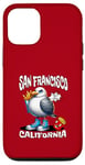 Coque pour iPhone 12/12 Pro San Francisco California Seagull French Fries Souvenir drôle