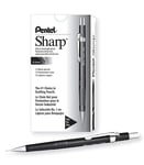 Pentel 0.5mm P200 Series Mechanical Pencil Lead with Black Barrel 1 count (Pack 