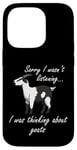 Coque pour iPhone 14 Pro Thinking About Goats Hilarous Farm Animal