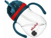 Akuku Innovative Cup Water Bottle With A Weighted Straw Blue/Red Akuku