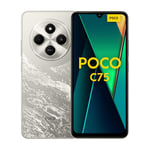 Xiaomi POCO C75 4G Golden-Smartphone 6+128GB, 2.0GHz, Immersive 6.88" display, Massive 5160mAh battery, Clear 50MP AI dual camera, Powerful octa-core processor (UK Version + 2 Years Warranty)