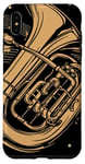 Coque pour iPhone XS Max Keeping It Low Key Funny Tuba Instrument de musique Tuba Player