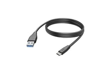 Hama 00201597 USB Kabel 3 m USB 2.0 USB C USB A Schwarz (00201597)