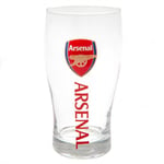 Arsenal FC Crest Tulip Pint Glas En Storlek Röd Red One Size