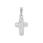 Amor Pendentif à motif en argent sterling 925, pendentif unisexe pour homme et femme, argent, croix, livré dans une boîte cadeau, 9175062