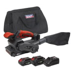 Sealey 20V SV20 Series Cordless Belt Sander Kit - 2 Batteries CP20VBSKIT