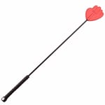 Bondage BDSM Riding Crop Whip Couples Spanking Red Leather Hand Bound Grip