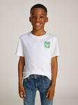 Calvin Klein Kids' Cotton Logo T-Shirt, Bright White