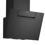 Neff N50 60cm Angled Chimney Cooker Hood - Black Glass D65IFN1S0B