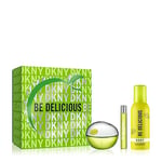 Be Delicious by Donna Karan for Women - 3 Pc Gift Set 3.4oz EDP Spray, 0.5oz EDP Spray, 5.1oz Shower Mousse