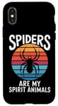 Coque pour iPhone X/XS Spiders Are My Spirit Animals Arachnide Terrarium Araignée