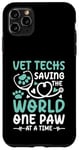 Coque pour iPhone 11 Pro Max Vet Techs Saving The World One Paw At A Time