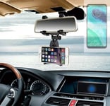 Car rear view mirror bracket for Motorola G8 Smartphone Holder mount