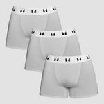 MP Men's Boxers (3 Pack) - Grey Marl/White - M