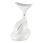 VRAIKO Iris Massager Cou et Visage, Outil de Sculptage Facial avec Base de Charge, Massage Micro-courant pour Lift, LEDs Triple-Action & Thermique pour Absorption Améliorée (Perle)