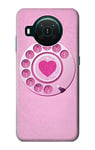 Pink Retro Rotary Phone Case Cover For Nokia X10