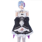 milky time Re: Life in a Different World from Zero Rem Ram Maid Dress M size NEW