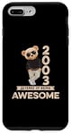 Coque pour iPhone 7 Plus/8 Plus 22ème anniversaire homme femme 2003 original Awesome ours en peluche