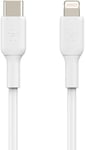 USB-kabel Belkin BoostCharge Lightning till USB-C, 60W PD, 2 meter - Vit