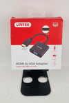 Unitek Y-6333 Convertisseur HDMI vers VGA avec Audio 15cm Noir