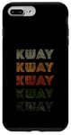 Coque pour iPhone 7 Plus/8 Plus T-shirt Kway Love Heart style grunge vintage noir Kway