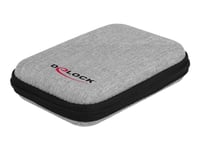 Delock Protection Bag - Beskyttende Etui Til Harddisk - Kapacitet: 1 Harddisk (2,5") - Grå, Sort