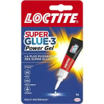 Colles cyanocrylates - LOCTITE - SUPERGLUE-3P - Power gel - Tube 3g