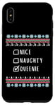 iPhone XS Max Nice, Naughty, Queenie Christmas Ugly Sweater Style Case