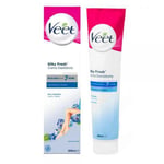 Veet Crème Dépilatoire Silk & Fresh Technology Peaux Sensibles 200ml, 3 Pièces