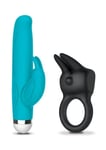 TRC Mini Rabbit and C-Ring Set Vibrating Cock Ring G-Spot Couples Vibrator Adult