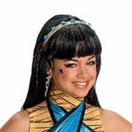 Rubie's Wig Black Monster High Cleo De Nile Fancy Dress Wig Pack Kids Age 6+