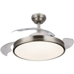 Philips - Ventilateur de Plafond led Télécommande /Signify 'Atlas' 28+35W 4500Lm 2700/5500/4000ºK IP20 Noir 15000H [PH-87195144085