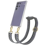 Phone chain for Samsung Galaxy S24 Ultra cord cover band wide Purple Green Gold