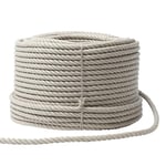 WERKA PRO, Corde Polyvalente en Polypropylène Résistante aux Intempéries, Idéale pour Jardinage et Usage Domestique, Ø 16 mm, Longueur 100 m, Couleur Beige - Haute Résistance et Durabilité.