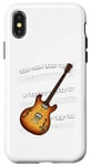 Coque pour iPhone X/XS Partition de musique de guitare électrique, guitariste